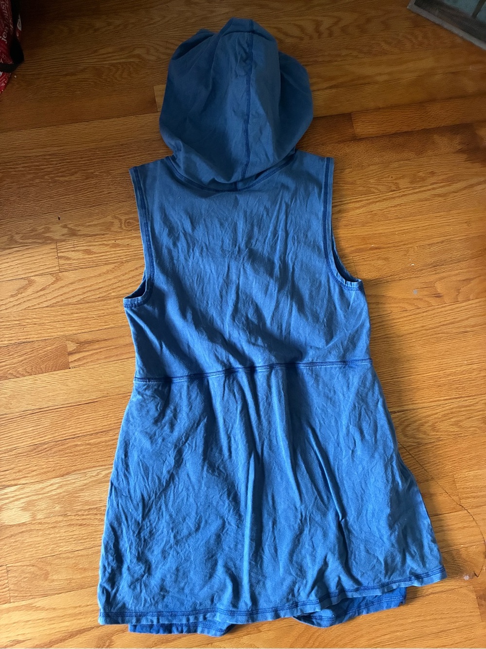Free People Sleeveless Hooded Romper in Blue